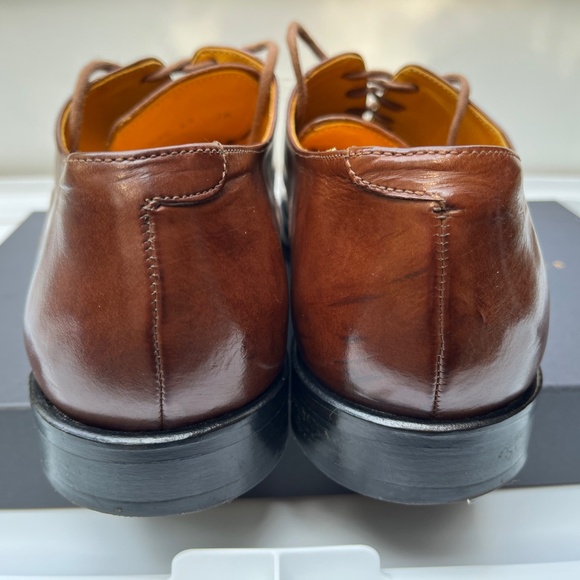 Undandy Custom Oxford Cap Toe Brown Dress Shoes Size 8.5 - Picture 2 of 6